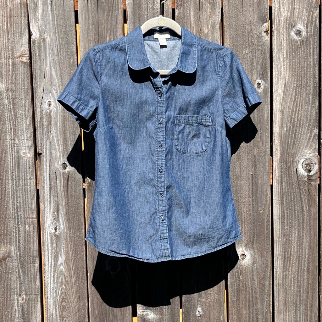 Loft Button Down Top Size Small